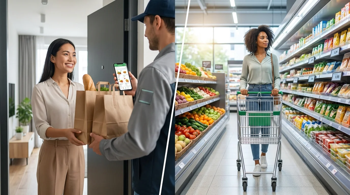 Consegna della spesa vs andare al supermercato: cosa costa meno nel 2026
