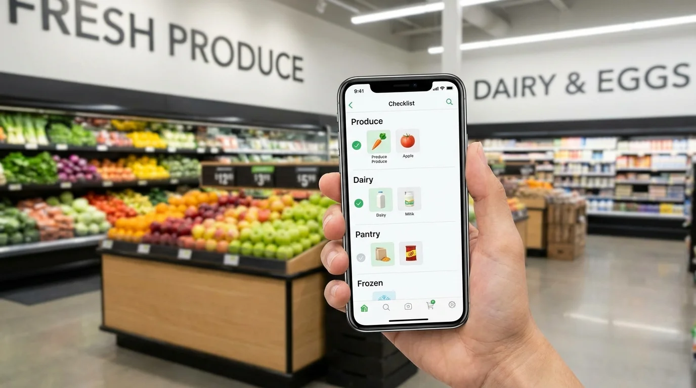 Comment organiser une liste de courses par rayons de magasin