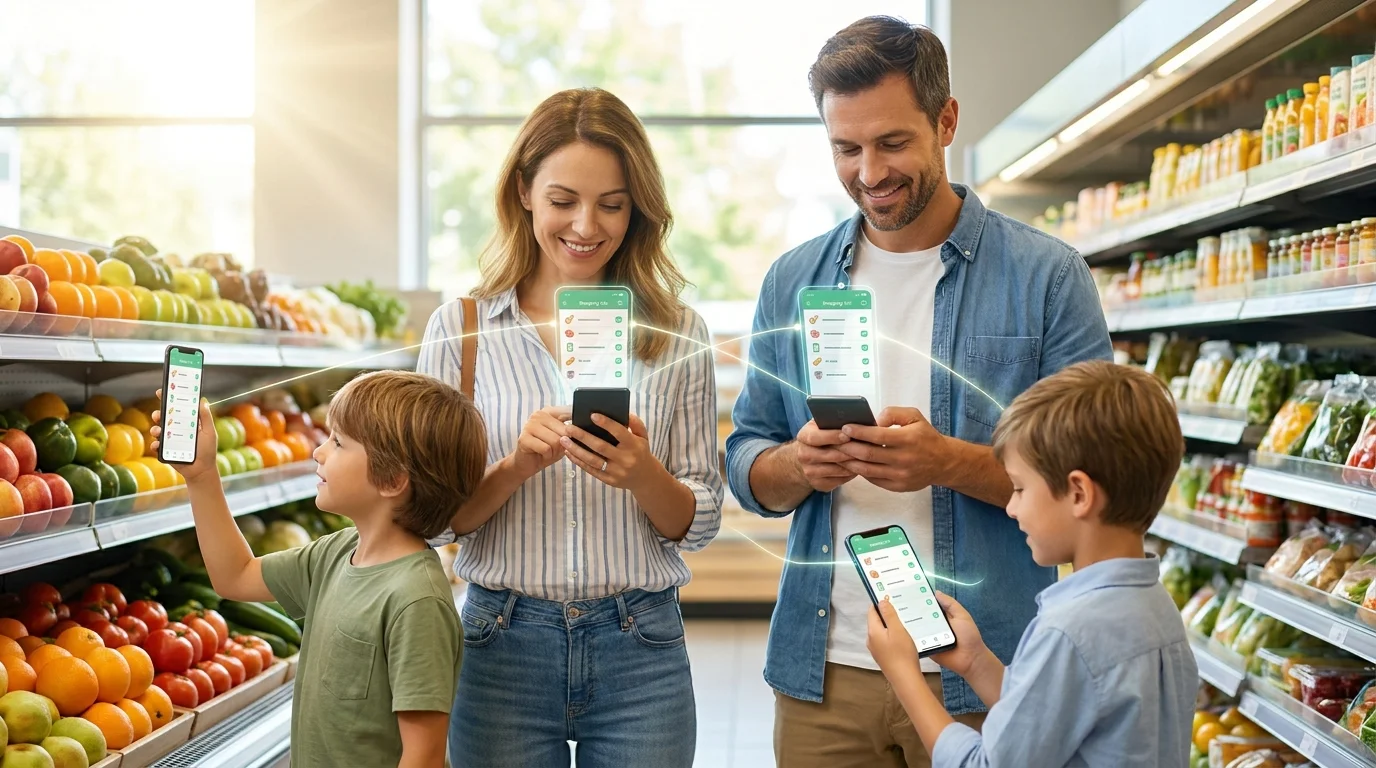Comment synchroniser une liste de courses entre les membres de la famille en temps réel