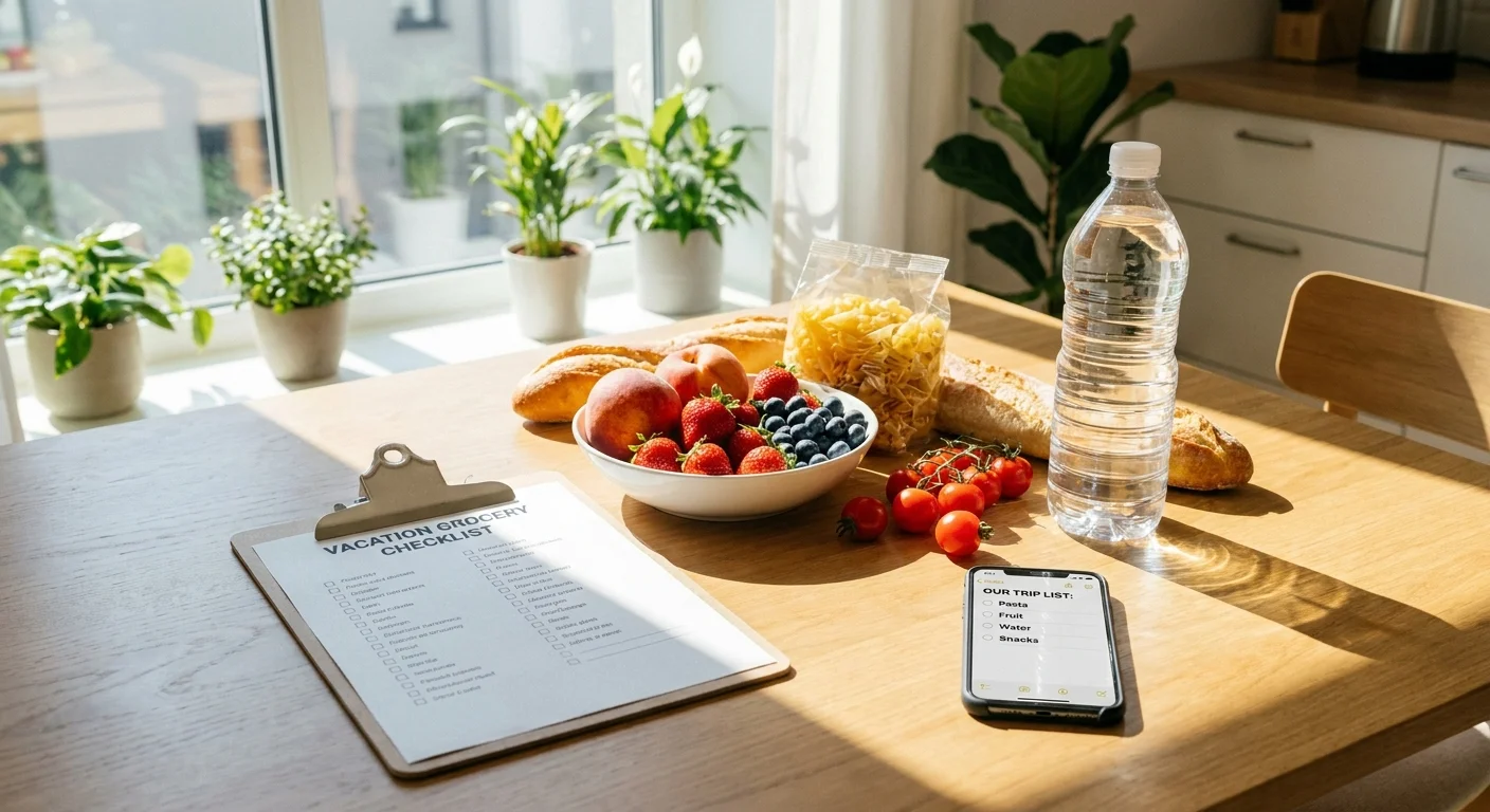 Liste de courses pour des vacances en location : check-list 2026