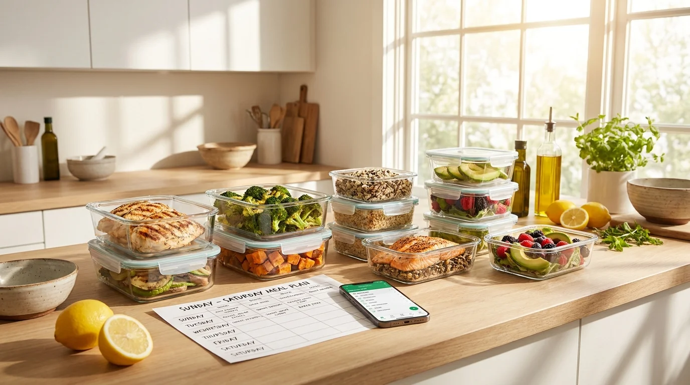 Meal prep dominical: cómo planificar la comida de la semana en una tarde y hacer una lista de compras precisa