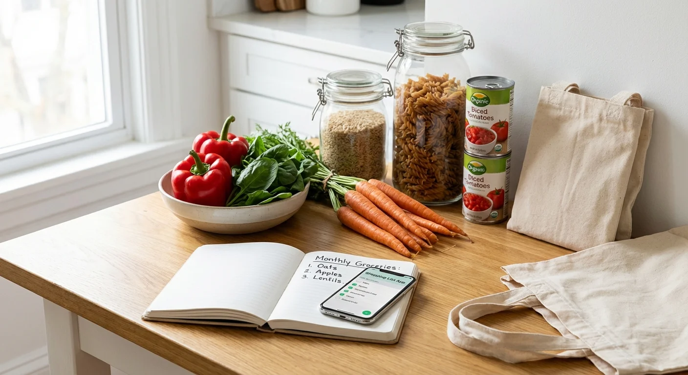 Cómo hacer una lista de compras para un mes: un plan práctico sin gastos innecesarios