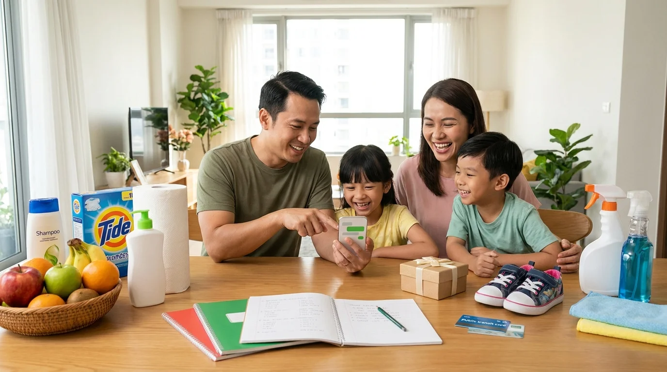 How Much a Family Spends Per Year on Everything Except Food, and How to Keep a Shopping List