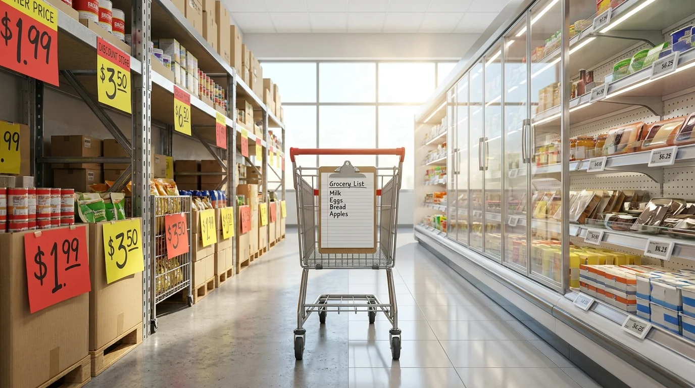 Hard discount contre supermarché : où la liste de courses complète est-elle moins chère ?