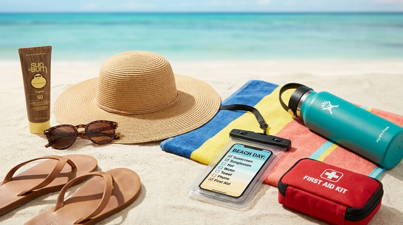 Que acheter pour la plage et la mer : liste pour les vacances 2026 (checklist)