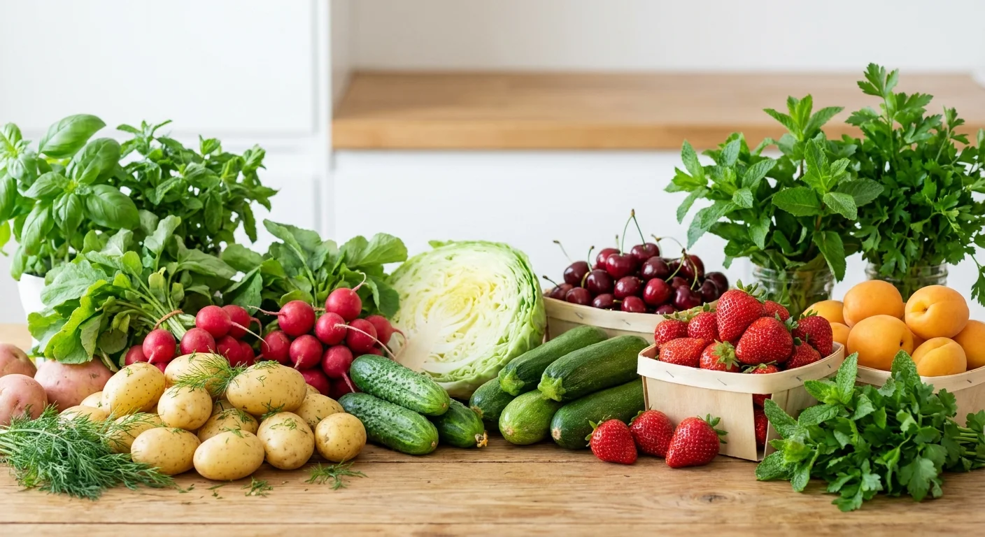 Legumes e frutas da estação de junho de 2026: o que comprar agora